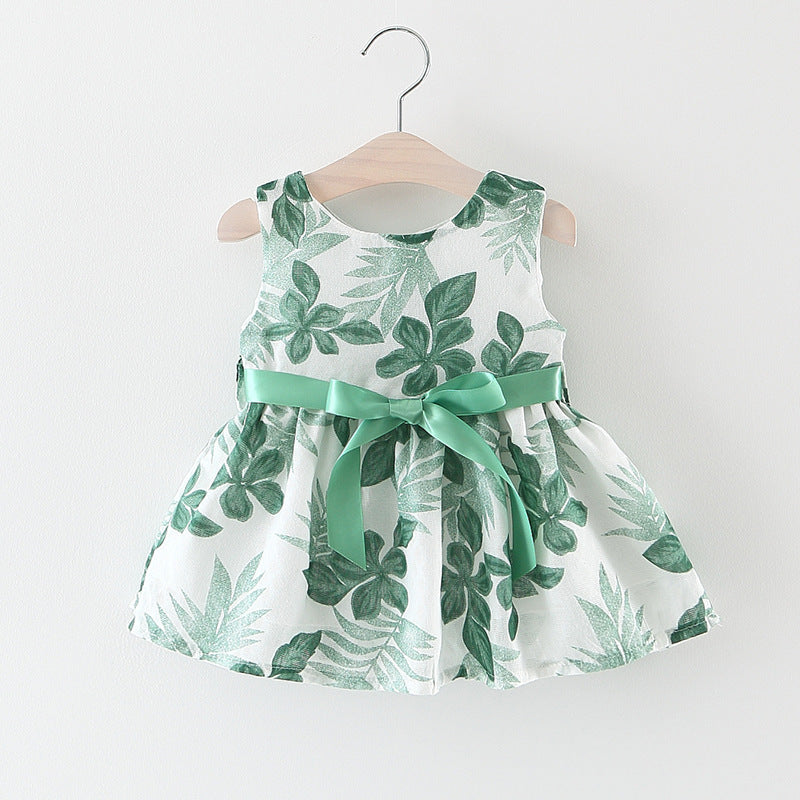 Children's wear, 2021 summer new baby dress, baby girl, Chinese Wind Vest, skirt tide Children's wear, 2021 summer new baby dress, baby girl, Chinese Wind Vest, skirt tide